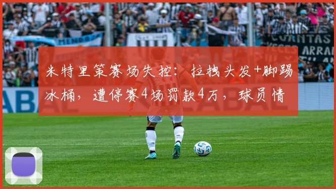 米特里策赛场失控:拉拽头发+脚踢冰桶,遭停赛4场罚款4万,球员情绪管理引热议